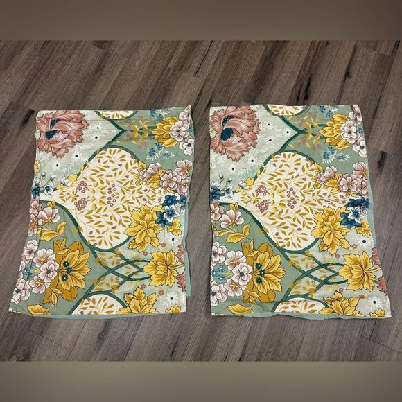 Anthropologie Besiana Organic Percale Shams, Set of 2 Queen - Picture 3 of 7